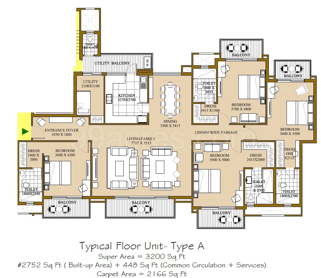 ATS Le Grandiose Sector 150 Noida Floor Plan Price List