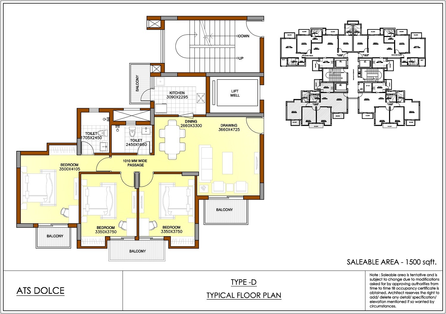ATS Dolce Phase 2 Flats Resale Greater Noida Floor