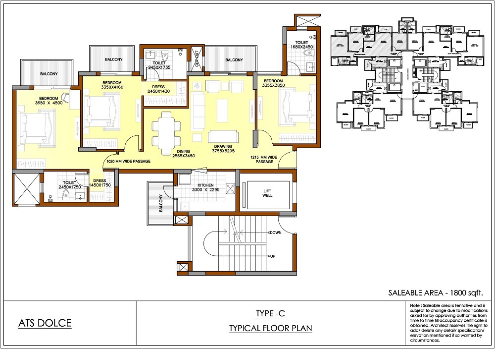 ATS Dolce Phase 2 Flats Resale Greater Noida Floor