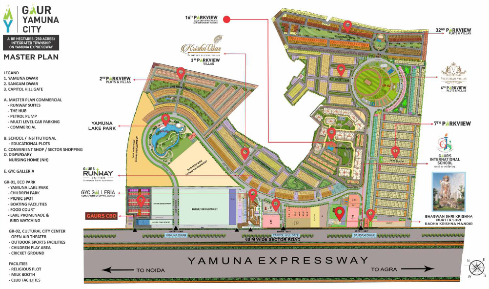 Gaur Yamuna City – A Sprawling Township with Yamuna Lake in the Center